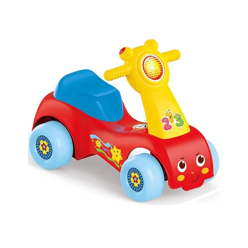 AKN TOYS Ride On – Playtool Baby Rider with Music , Backrest and Storage Box – for Boys and Girls – PACK OF 1 – ( COLOR MAY VARY )