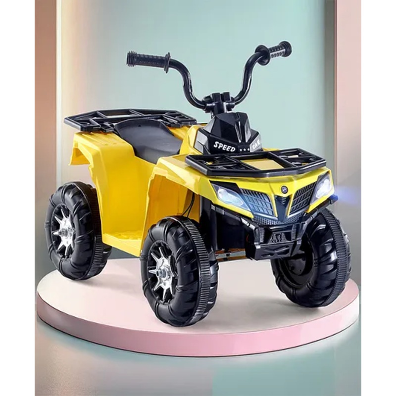 Battery Operated Monster ATV with Light USB Music – Yellow
