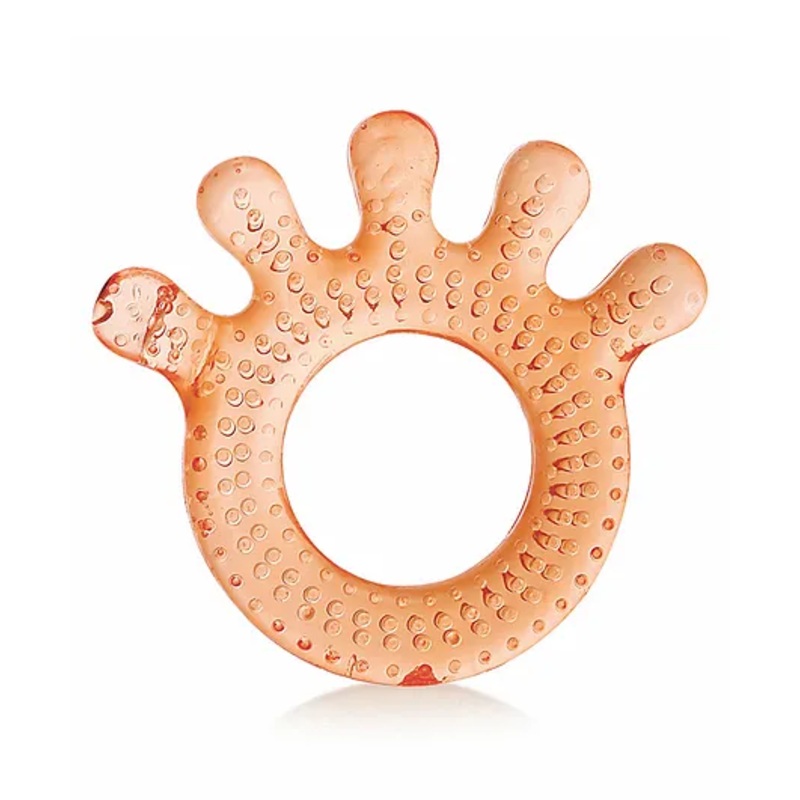 BeeBaby Fingers Teethers BPA Free Cooling Water Filled – Orange