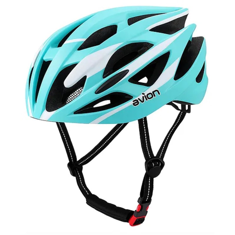 Jaspo Avion Skating & Cycling Helmet for Adults & Teens (Age 13+), Polycarbonate Material, EPS Foam, Universal Fit for All (5862 cm) |Ventilated Helmet for Men & Women (Cyan & Black)