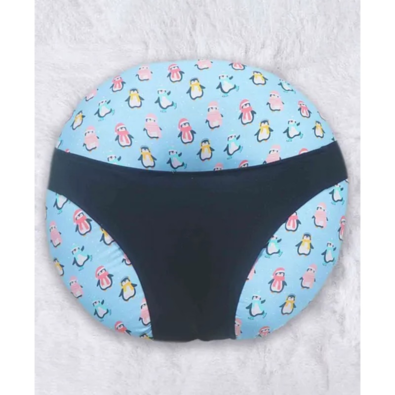 Kradyl Kroft 5 in 1 Baby Feeding Pillow OR Nursing Pillow – Dancing Penguins