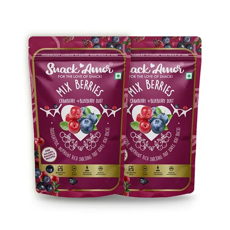 SnackAmor Premium International Mix Berries – 175g pack of 2