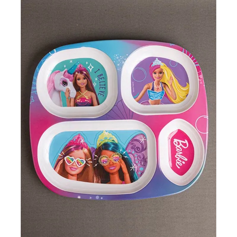 Superware Melamine  4 Section Plate – Barbie Angle