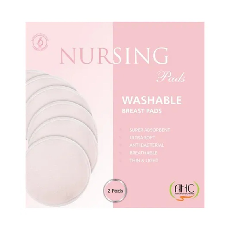Zikku Washable Maternity Nursing Breast Pads 2 Pads – Pale Pink