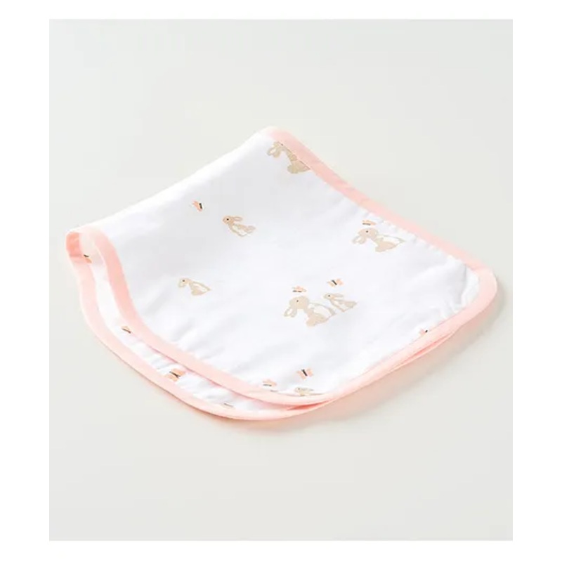 Aariro Organic Cotton Burp cloth Honey Bunny – Pink