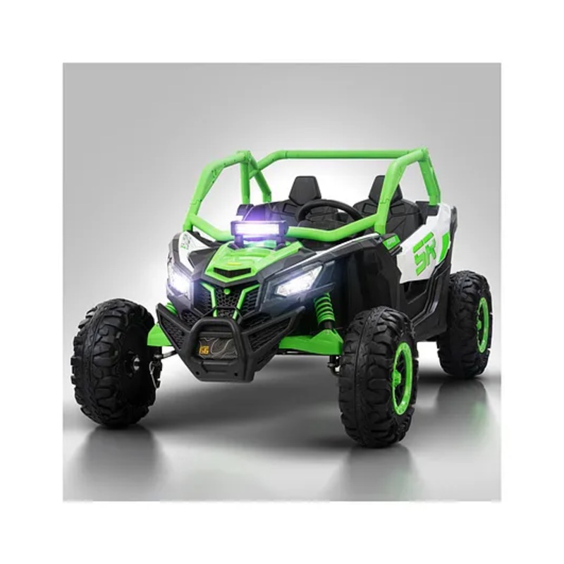 Baybee AdventurePro Electric Battery Jeep for kids, Ride on Toy Kids Car with Light & Music , Kids Jeep Battery Car, Spring Suspension Electric Jeep Car for Kids (Green)