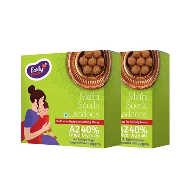 Early Foods Methi Seeds Laddoo Pack of 2, 250g Each