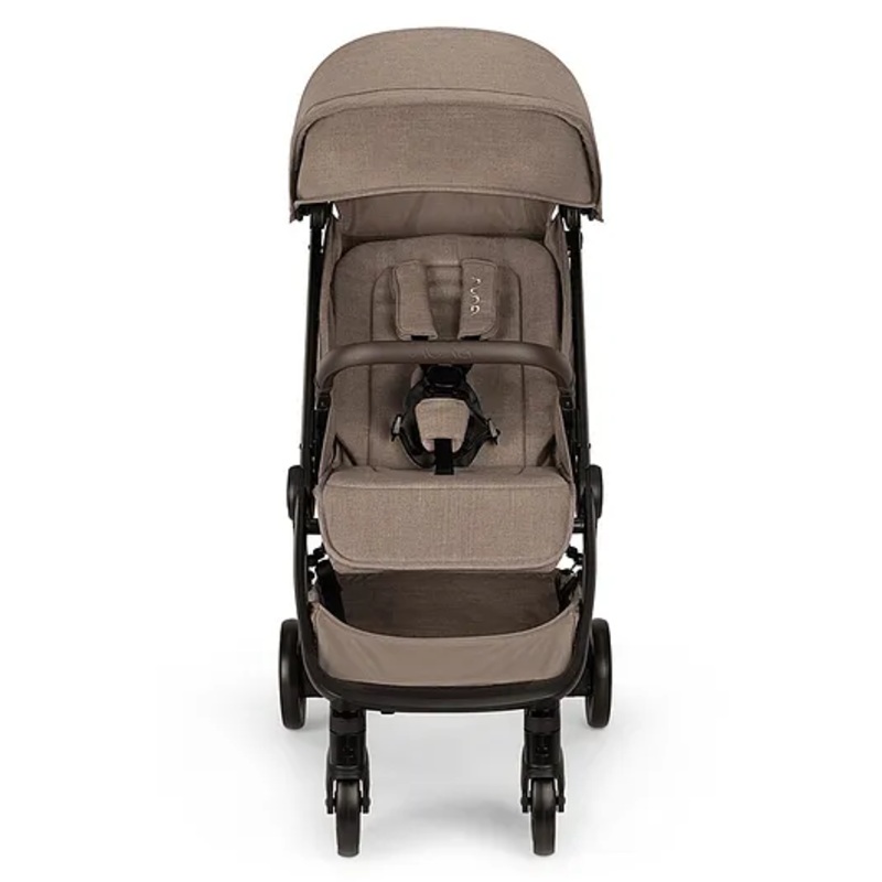 Nuna TRVL Cabin Friendly Stroller-One Touch Fold-Flat Reclining Seat-Tan