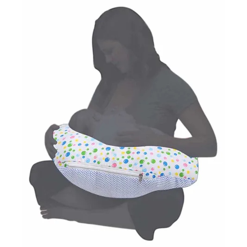 VParents Bluebell  Multipurpose Baby Feeding Nursing Cum Maternity Pillow for New Born – Blue