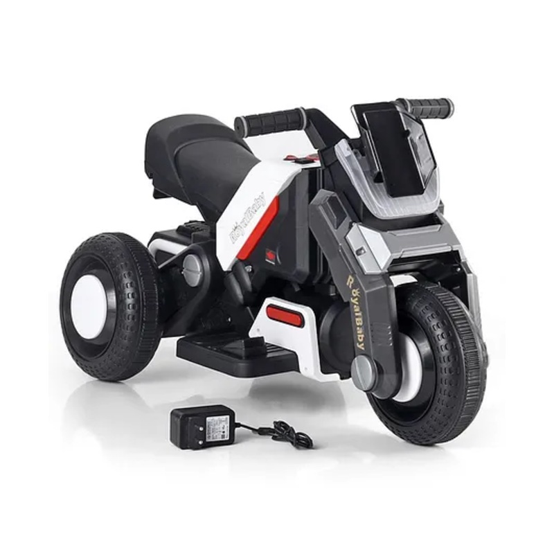 Battery Operated Electric Kids Bike – Grey