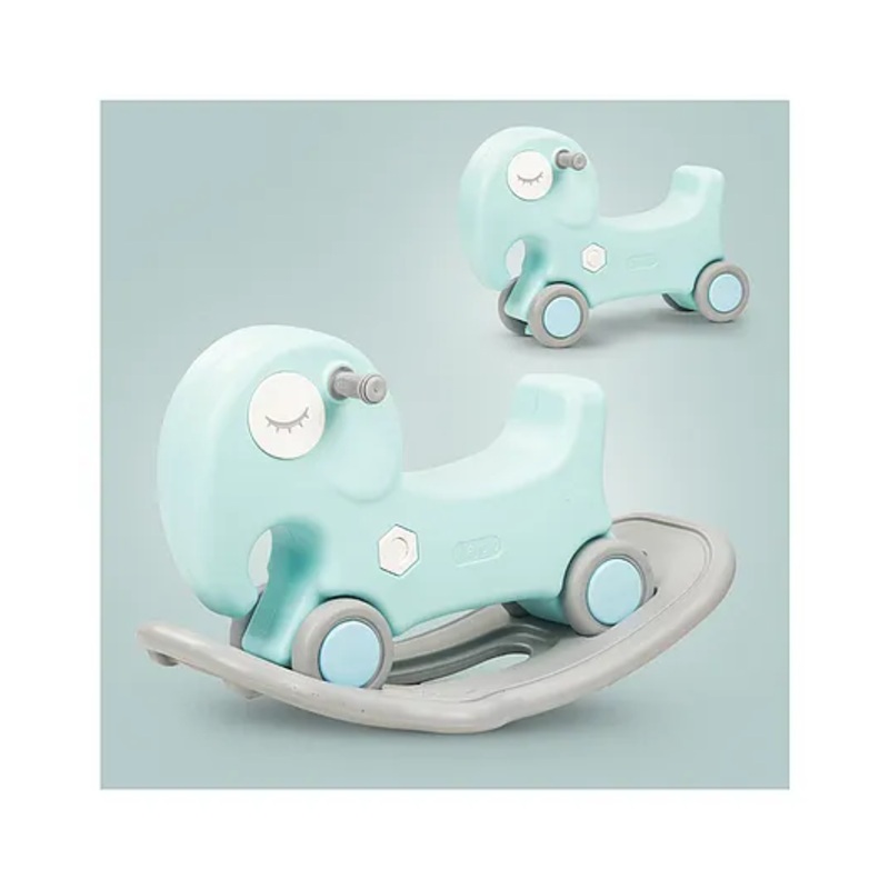 Baybee 2 in 1 Baby Horse Push Ride on Car with Rocker for Kids | Push Ride on Toy with Anti slip Handle, Baby Car Rocking Chair for Kids (Horse)