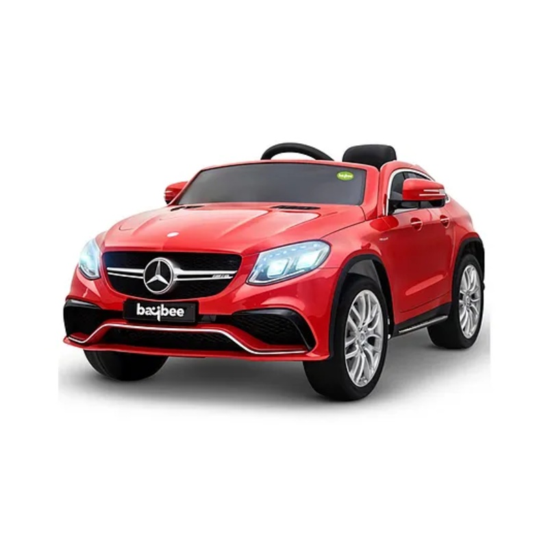 Baybee Lucid Battery Operated Car for Kids, Ride on Toy Kids Car with, LED Light & Music | Baby Big Rechargeable Battery Car (Red)
