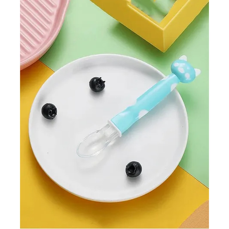 Domenico Baby Love Soft Tip Silicone Gel Spoon – Blue