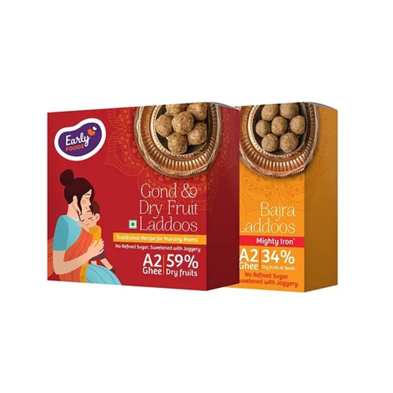 Early Foods Gond & Bajra Laddoo Pack of 2, 250g Each