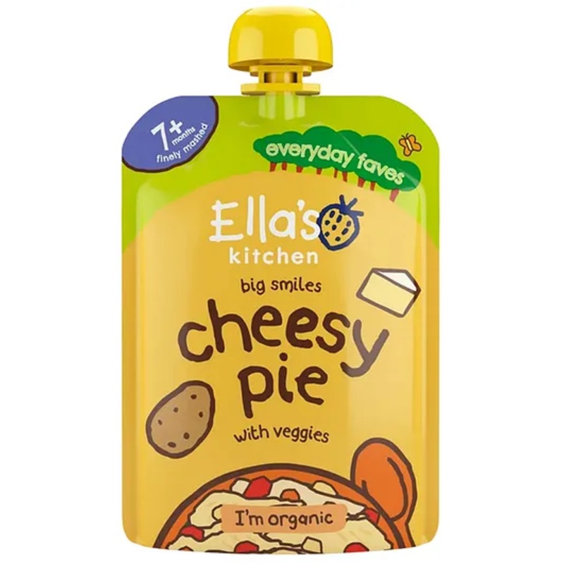 Ella’s Kitchen Organic Baby Food Pouch, Cheesy Pie with veggies (7m+) – 130g