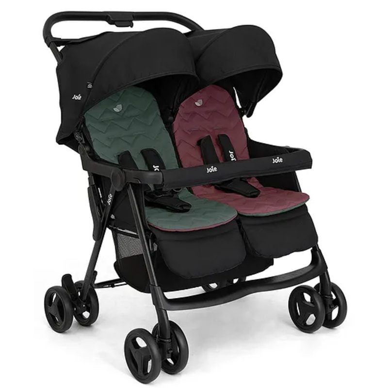 Joie Stroller Aire Twin Shale Birth+ to 15 kg – Black