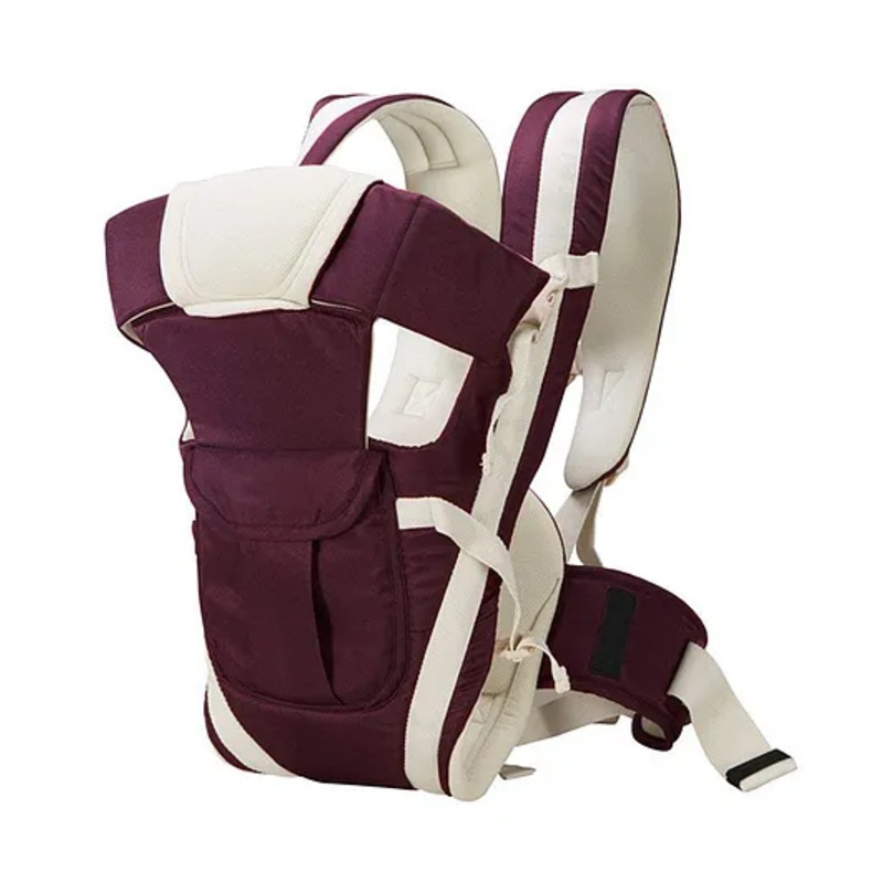 LittleBoo Baby Carrier 4 in 1 Carry Bag Baby Carrier Cuddler Air Mash Fabric Baby Carrier Bag Adjustable – Maroon