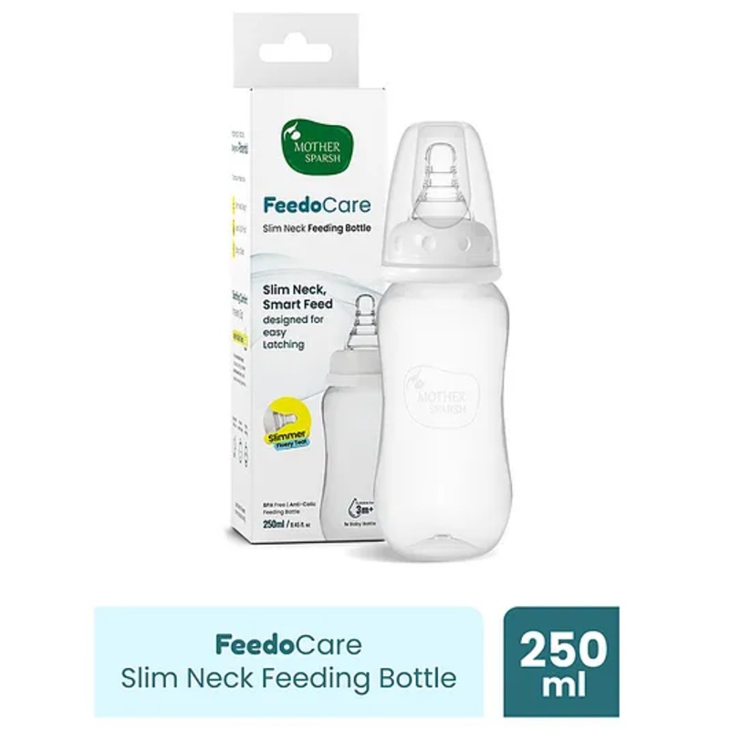 Mother Sparsh Baby FeedoCare Slim Neck Baby Feeding Bottle -250 ml