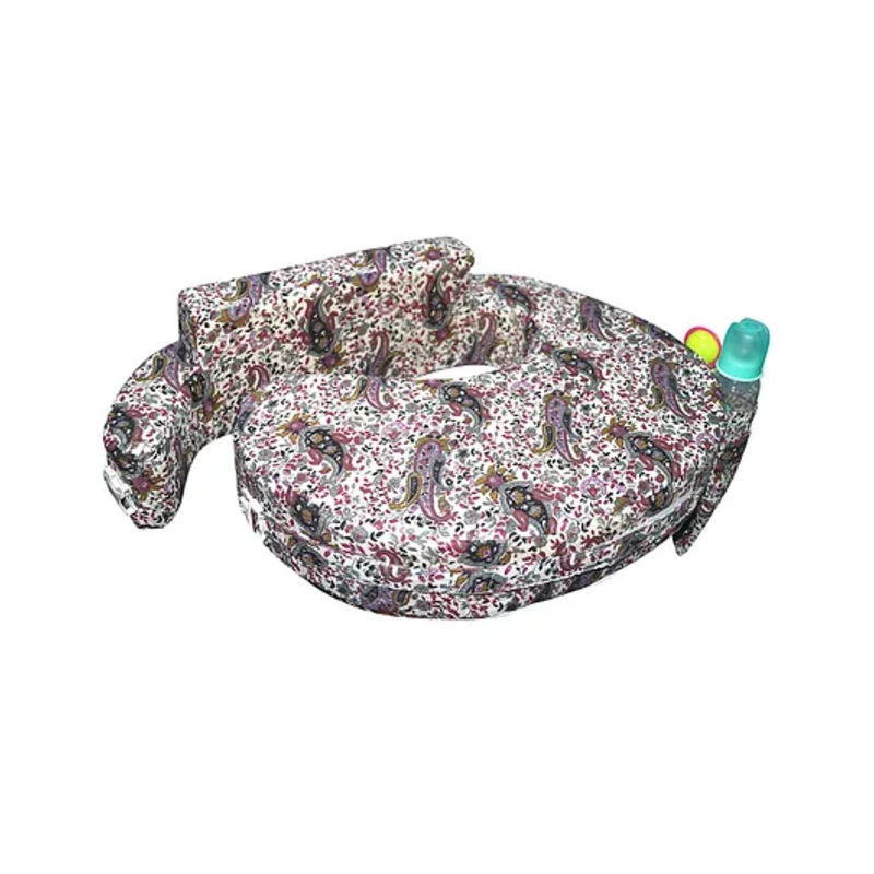 Oscar Home Feeding Pillow Paisley Print – White