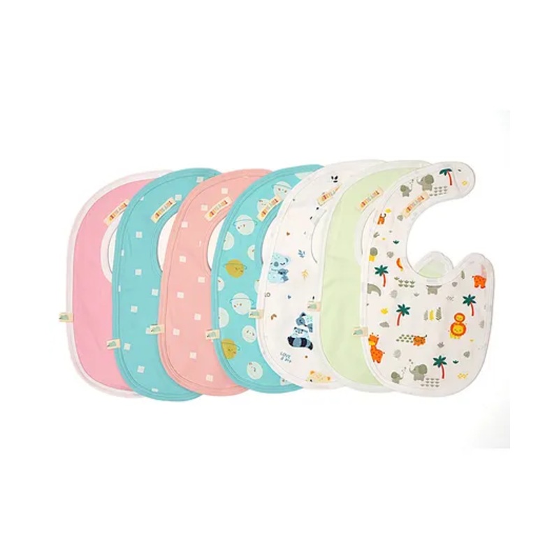Tidy Sleep Jersey Bibs-assorted Colours-Pack of 7