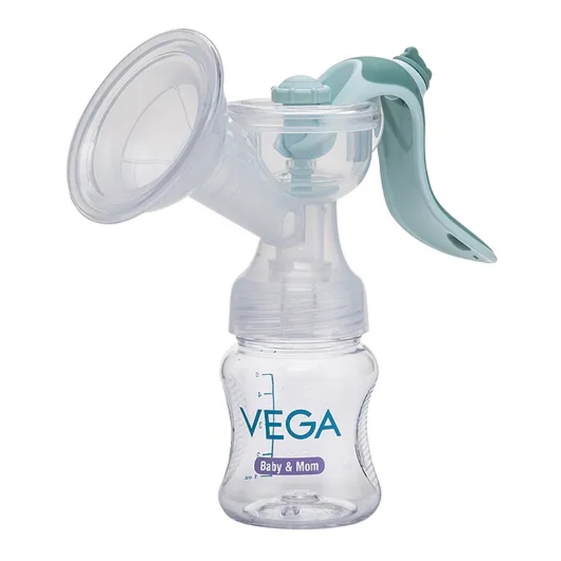Vega Baby & Mom Natural Expression Advanced Manual Breast Pump – White