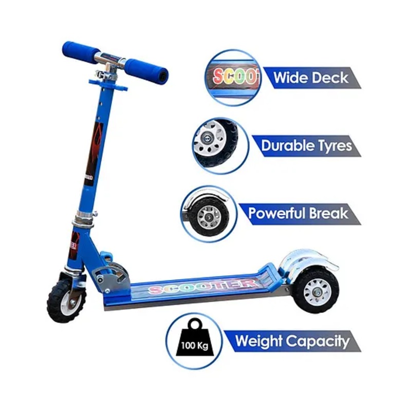 Zest 4 Toyz 3 Wheel Scooter With Brake – Assorted