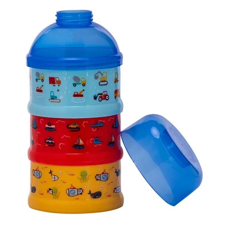 Adore Howdy- The 3 Layered Spill Proof Milk Powder Container- Blue- 120ml