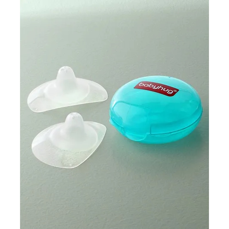 Babyhug Silicone Nipple Shield With Case Pack of 2 – Turquoise