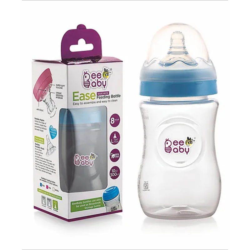 Beebaby Wide Mouth Feeding Bottle Blue – 300 ml