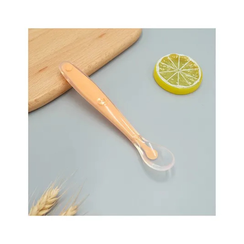 Domenico Baby Love Soft Tip SiliconeGel Spoon – Orange