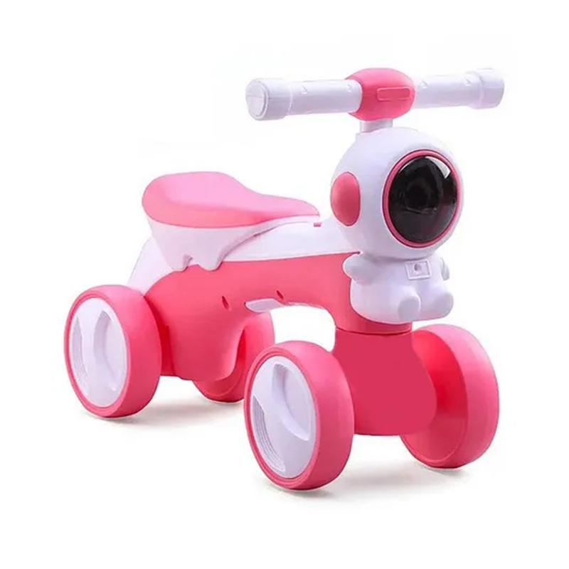JoyRide 2 in 1 Astronaut Manual Push Rideon for Kids with Balance Bike Mode | Music & Light | Manual Push Bike for Kids to Learn Balancing | 1-5 Years Tricycle