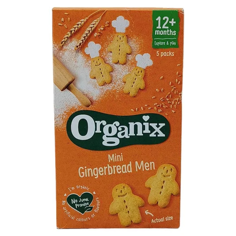 Organix Mini Gingerbread Men Biscuits – 125 g