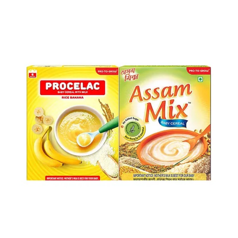 PRO-TO-GROW Superfood Baby Combo: Procelac & Assam Mix | Wholesome & Nutrient-Dense – 300g each