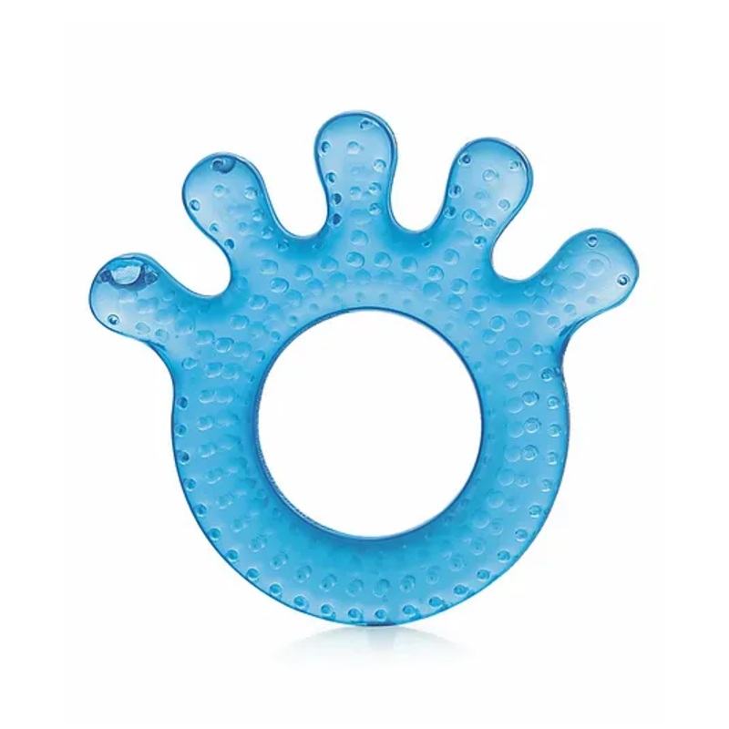 BeeBaby Fingers Shaped Water Filled Teether With Carry Case – Blue