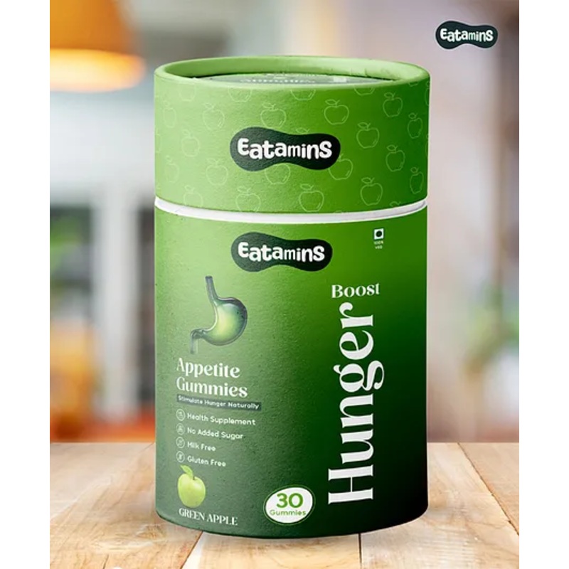 Eatamins Appetite Gummies | Hunger Boosts | No Added Sugar | Health Supplement for Kids & Adults |  30 Gummies – Pack of 1