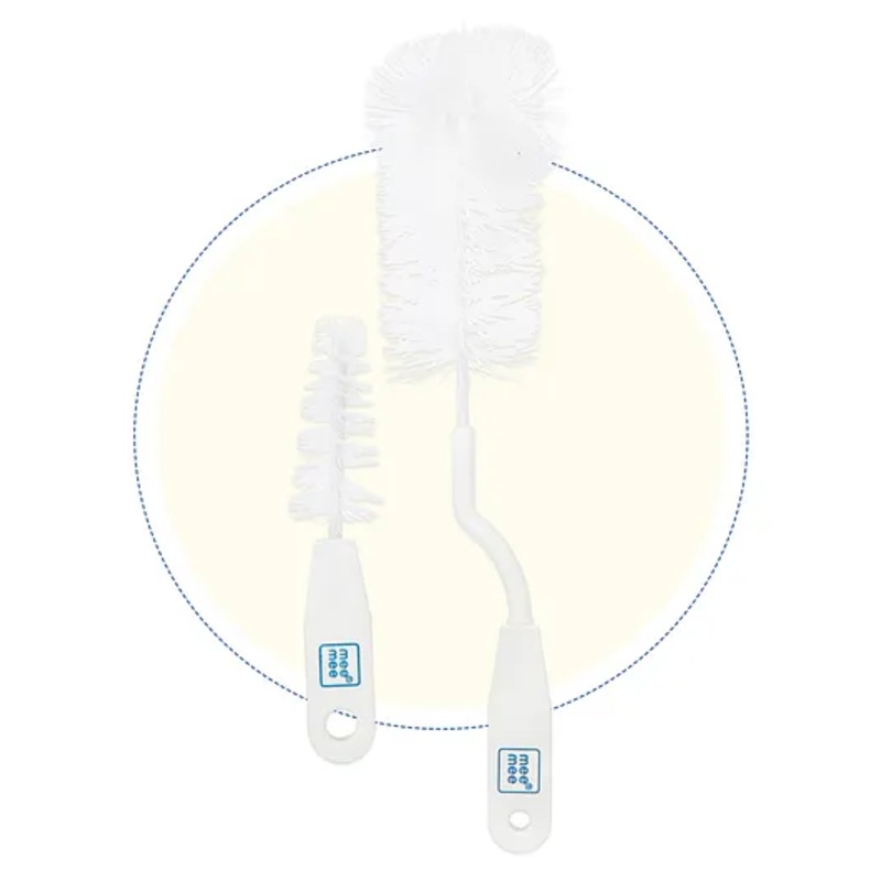 Mee Mee Bottle & Nipple Cleaning Brush – White