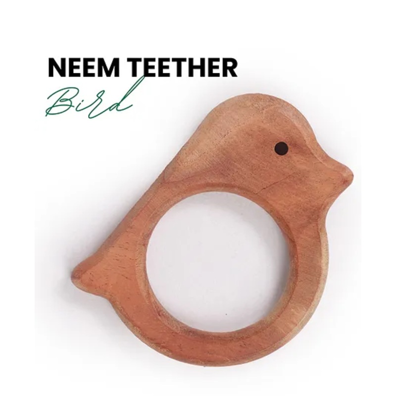 Natural and Chemical-Free Neem Wood – Bird Neem Teether (1 Piece)