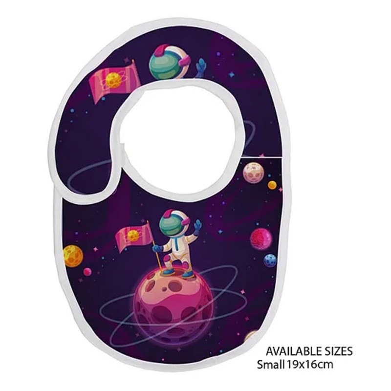 Right Gifting Digital Printed Velcro Closure Bibs – Dark Blue