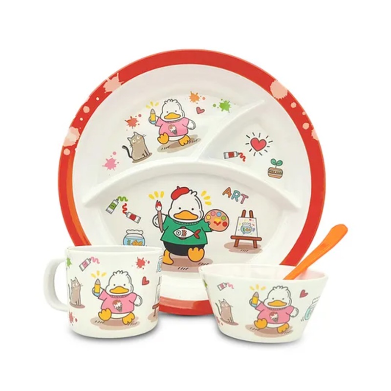 Superware Melamine Kids  Set – duck ( Set of 4 )