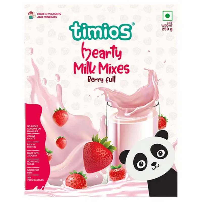 timios High Protein Berry Blast Milk Mix – 250 g