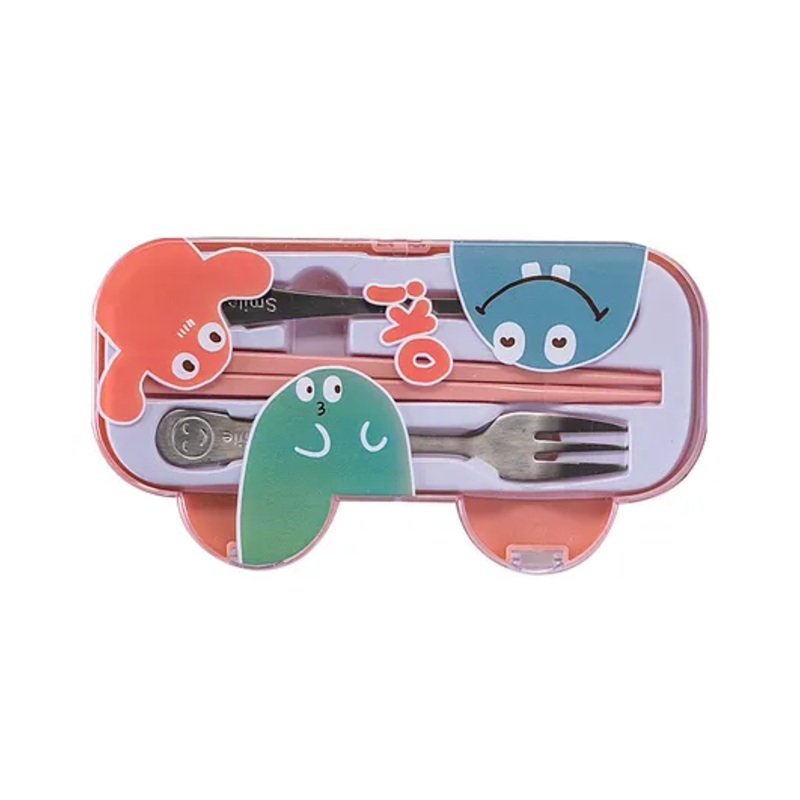 Adore Advanced Pokey Cutlery Kit with Storage Case – Wow Pink