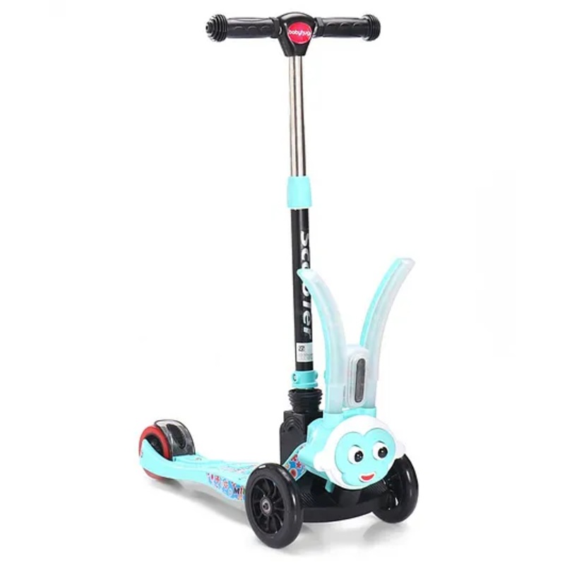 Babyhug Celerity Kids Scooter with 4 Level Height Adjustment – Green
