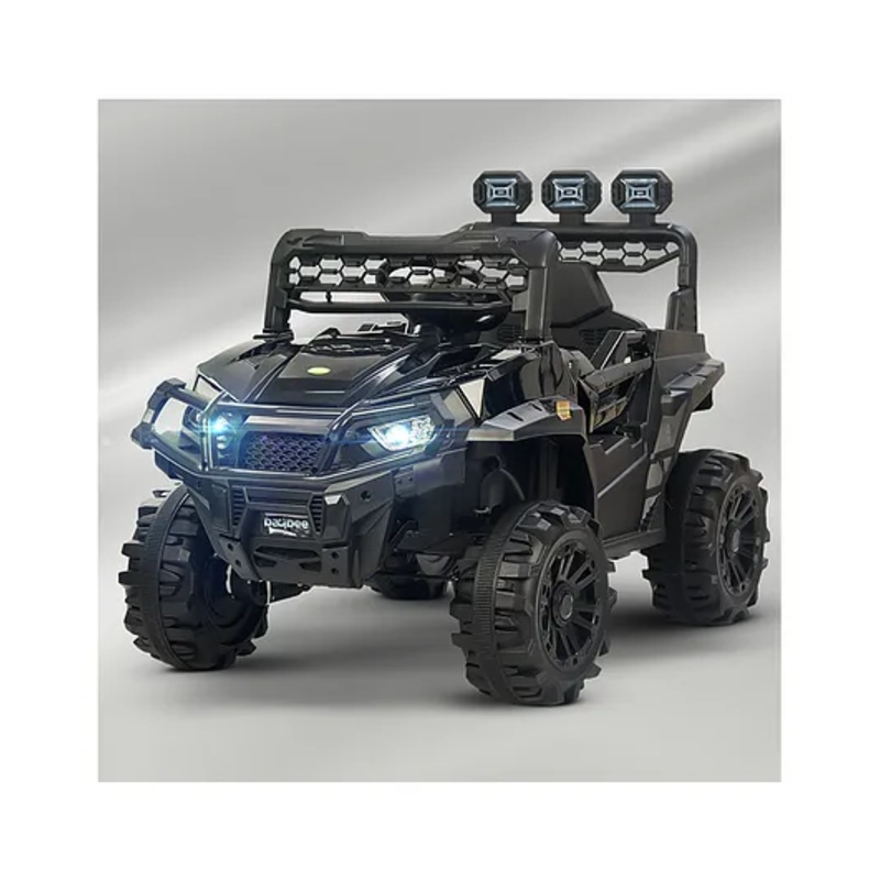 Baybee Broot Rechargeable Battery Operated Jeep for Kids, Ride on Toy Baby Car with Music & Light, Kids Jeep Battery Car, Electric Jeep Car for Kids – Painted Black