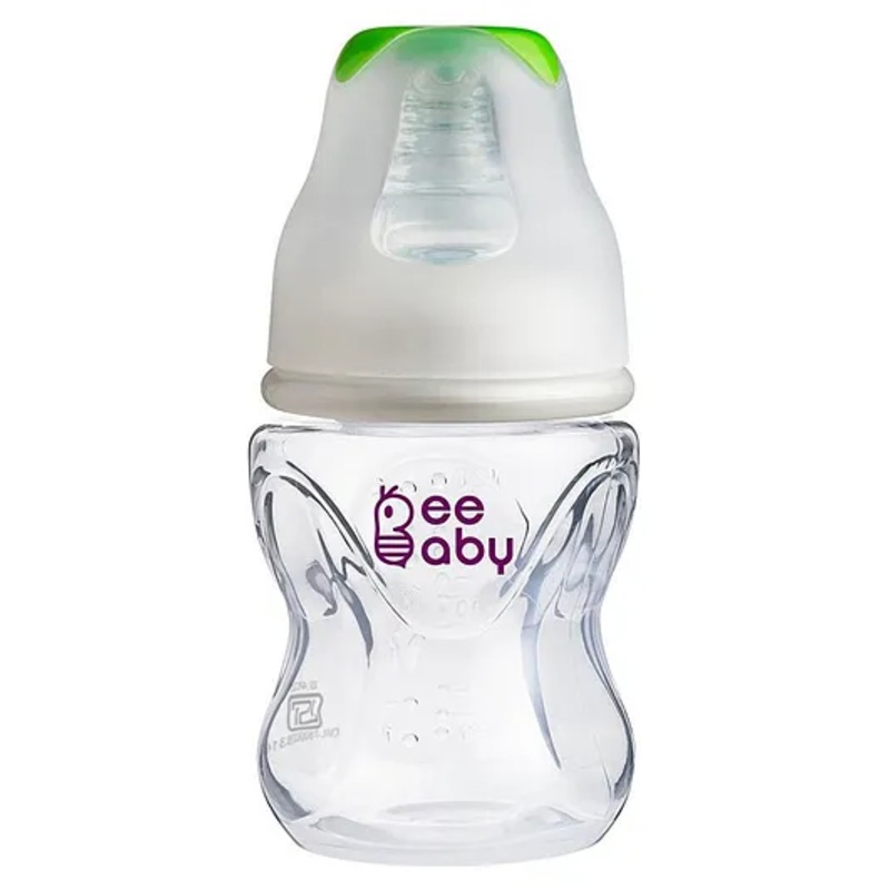 Beebaby Polypropylene Standard Neck Feeding Bottle Green – 120 ml