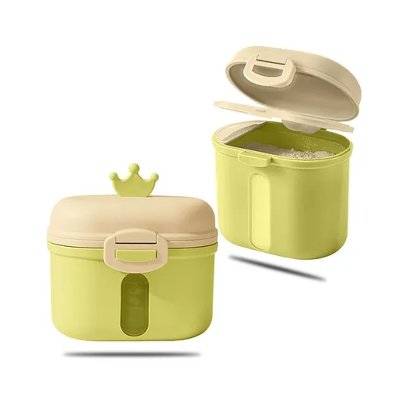 Bembika Milk Powder Storage Container with Scoop and Leveler – Green(240 g)