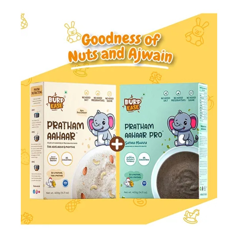 Burpease Pratham Aahar & Pratham Aahar Pro – 400g Each