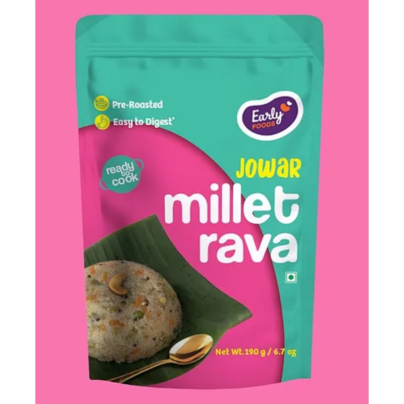 Early Foods Jowar Millet Rava- 190g