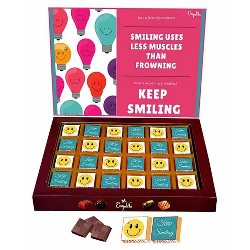 Expelite Keep Smiling Chocolate Gift Box – 400 gm
