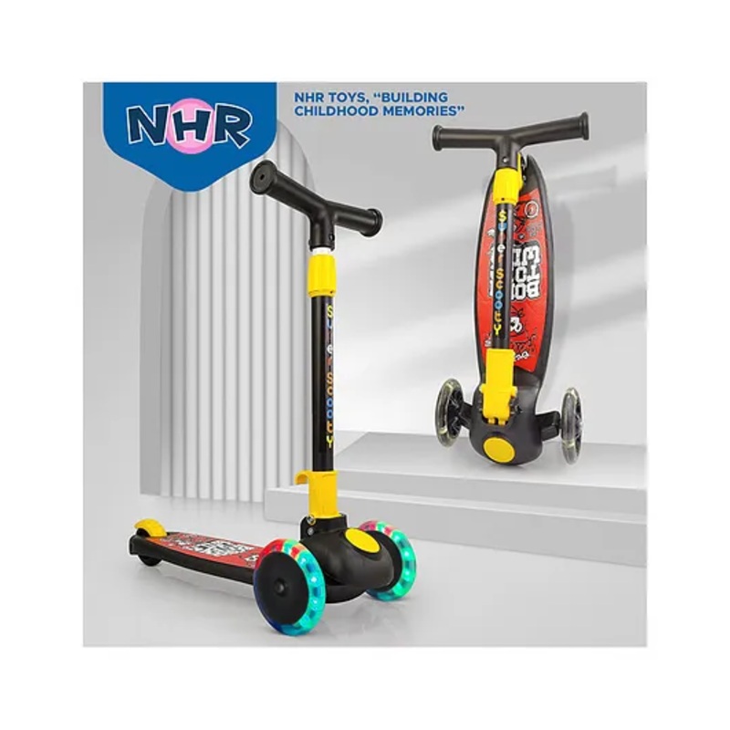 NHR XKG-009 Smart Kick Scooter with 3 Level Adjustable Height- Black