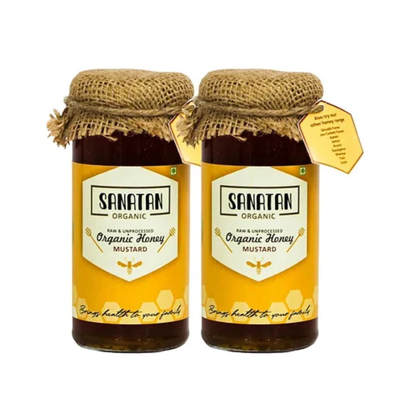 Sanatan Organic Mustard Honey-(Pack of 2) – 550 g